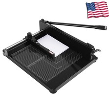 Guillotine Trimmer with Safety Guard Lock for Classroom Crafting Cardstock
