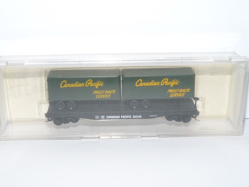 Atlas 3755 N ++ US Flachwagen mit LKW Auflieger Canadian Pacific OVP ++ #I3_305 | Zustand: Gebraucht