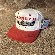 Vintage 90's Signed Mario Andretti Racing #6 KC Snapback Havoline Hat