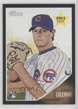 2011 Topps Heritage Chrome Retail Black Border Casey Coleman #C44 2k3