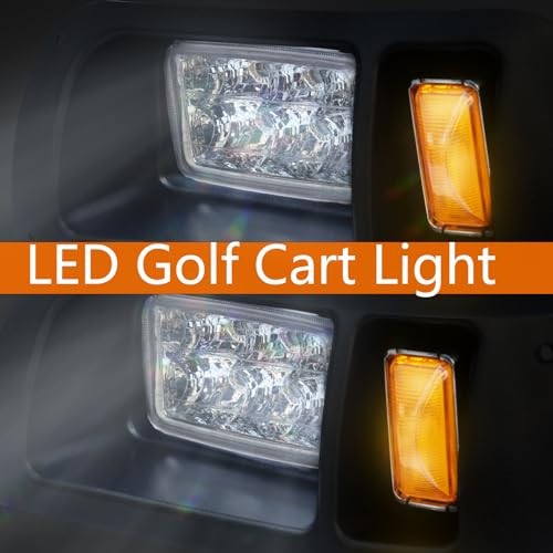 LED Light Headlights Compatible with Club Car DS, Street Legal Light for Gas & - Picture 5 of 7