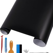Autofolie 150x300cm Schwarz blasenfrei Luftkanäle Vinyl Folie Car Wrap Autofolie 150x300cm Schwarz blasenfrei Luftkanäle Vinyl Folie Car Wrap