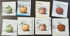 USA 🇺🇸 USED #4727-30, 4731-4  *2013* Complete set of 8 different apples
