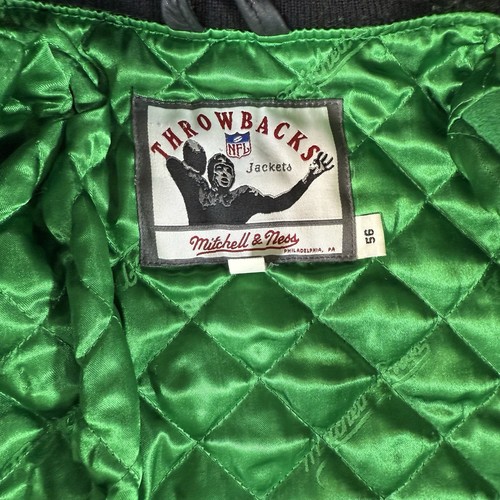 Mitchell & Ness New York Jets NFL Wool Snap Button Jacket Men’s 52 Green - Picture 9 of 12