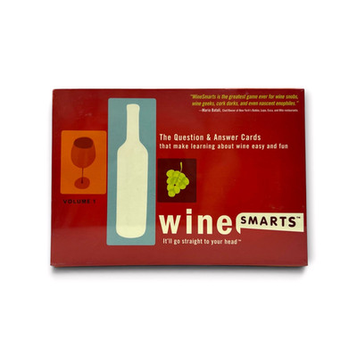 Wine Smarts Trivia Game Question & Answer Cards Vol 1 Wine Lover Sommelier Gift