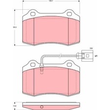 TRW GDB1644 Bremsbelagsatz für SEAT LEON 1M1 Bremse Bremsbeläge
