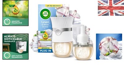 Air Wick Linen & White Orchid Advanced elektrisches Steckset 19 ml, hält bis zu