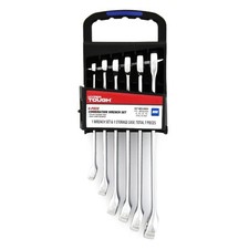 6-Piece Metric Combination Wrench Set, Double-Ended Automotive Tool