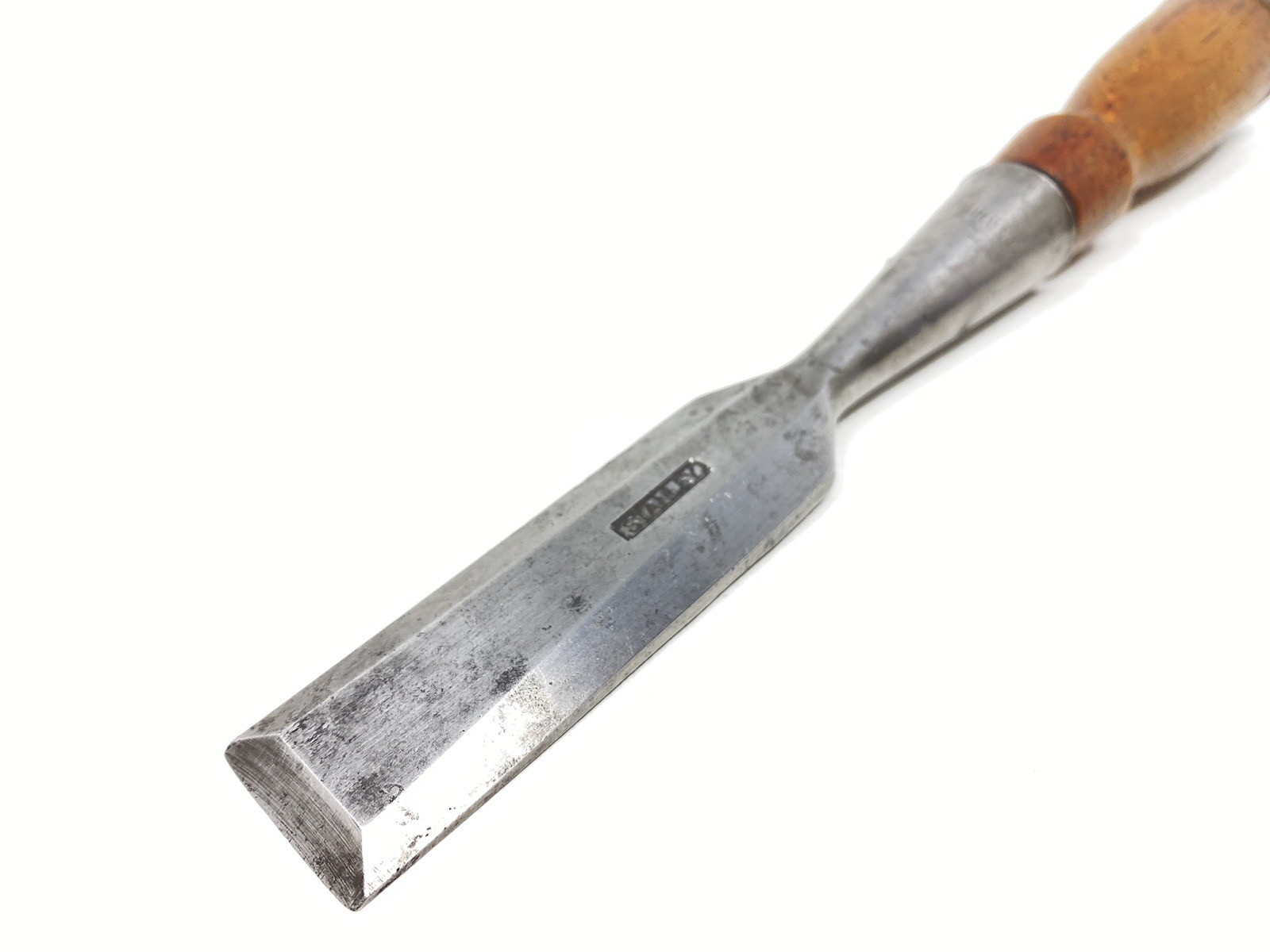 Vintage Stanley Beveled Edge Socket Chisel 1” Wide Nice Condition USA Made!