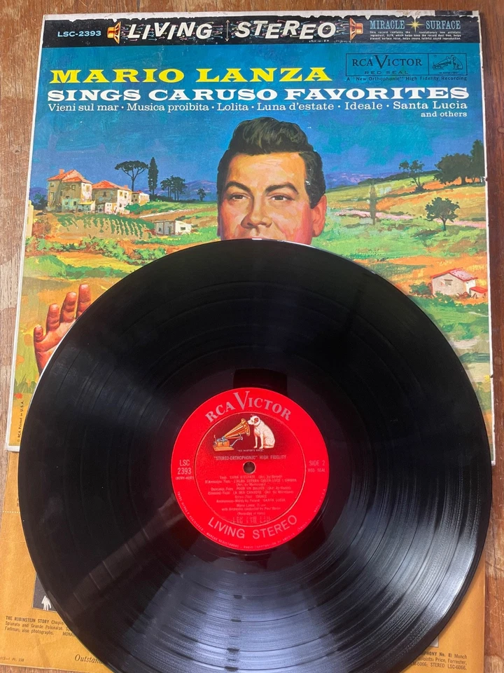 Mario Lanza Sings Caruso Favorites LP Vinyl RCA Victor Living Stereo LSC-2393 VG - Image 4 of 4