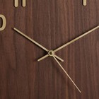 Quadratische Holzuhr Echtholz analoge Wanduhr aus Holz 3D-Ziffern für