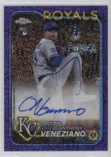 2024 Chrome Rookie Purple Speckle Refractor /299 Anthony Veneziano Auto nd3