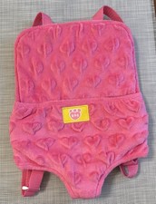 Build A Bear Furry Friend Carrier Backpack Pink Adjustable Straps BAB
