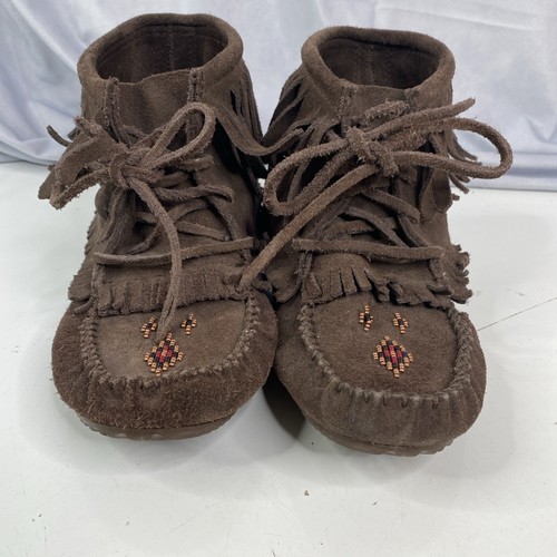 Manitobah Mukluks Harvester Vibram beaded L7 M5 EU38 Proudly Indigenous - Afbeelding 6 van 12