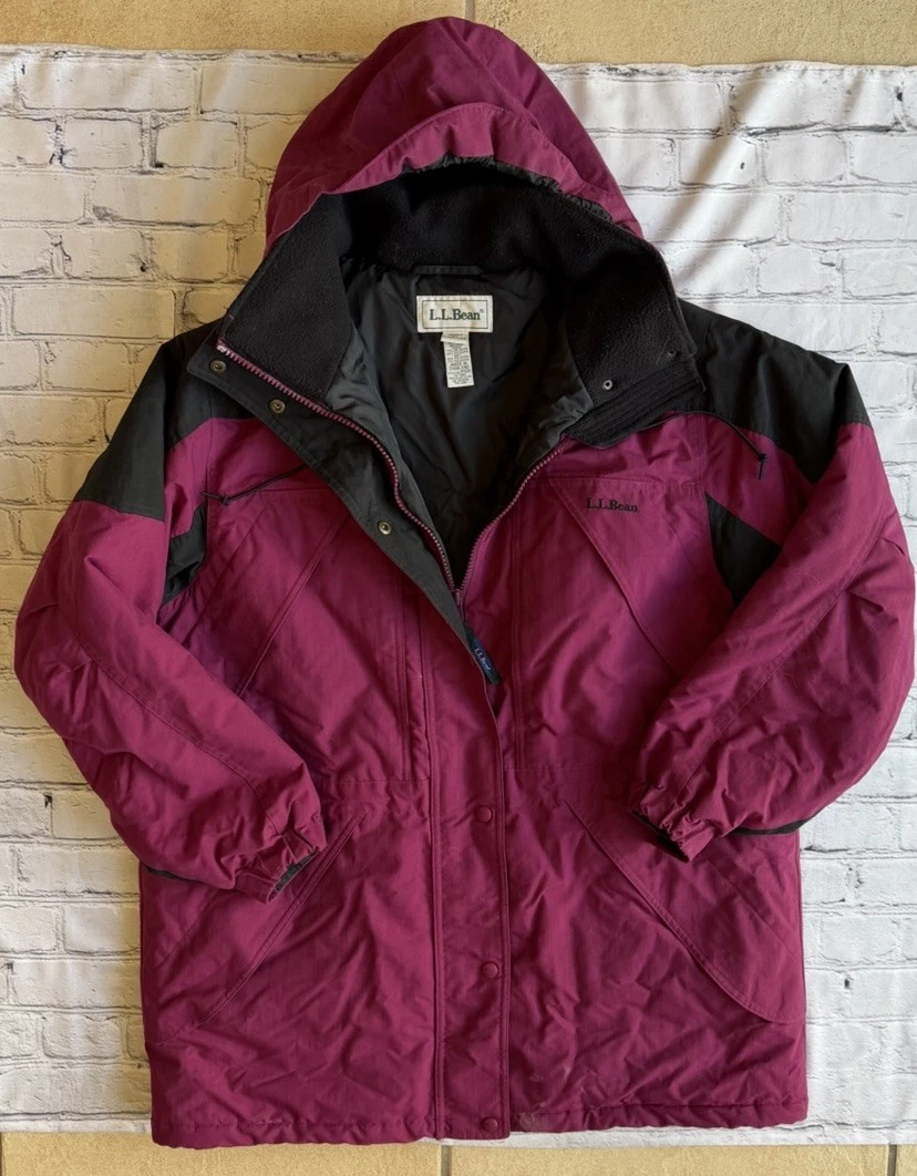 L.L. Bean Women's Parka Hooded XL "Thinsulate Lite Loft" Jacket Winter Snow