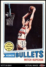1977 Topps #128 Mitch Kupchak Bullets (Wizards) RC North Carolina 7 - NM