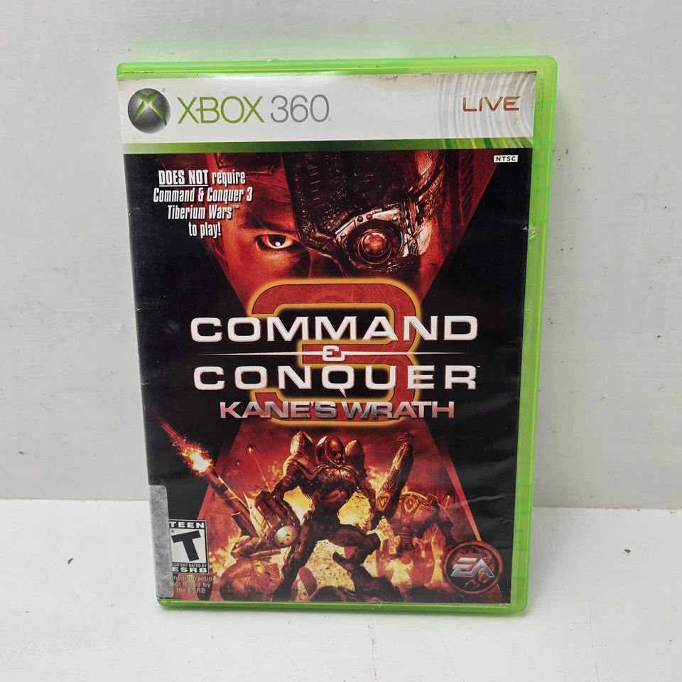 Command & Conquer 3: Kane's Wrath (Xbox 360, 2008) Complete Tested Working - Image 2 of 4