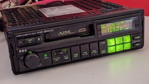 Oldschool Alpine 7618R High End Cassette RDS Radio Player + Optional Bluetooth - Picture 8 of 16