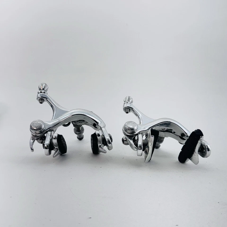 Винтажный комплект тормозных суппортов Promax 451AG боковая тяга двойной шарнир утопленный серебристый A04 - Изображение 3 из 4