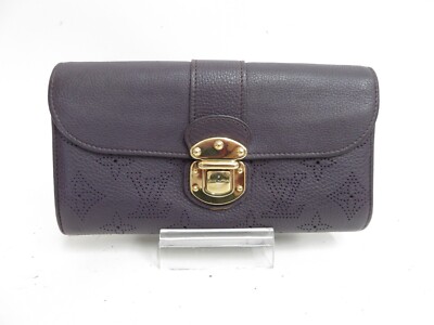 Authentic LOUIS VUITTON Mahina Iris Trifold  Long Wallet #41321