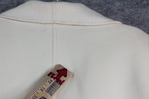 Sutton Studio Coat Size 16 W Ivory Wool Cashmere Blend VINTAGE Wrap - Picture 9 of 10
