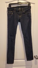 Shockoe Women's Jeans Size 28 Skinny Dark Denim 2014 12/12 Signed Made In USA