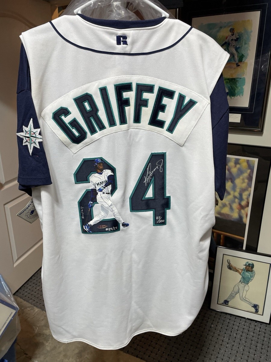 Griffey Jr UDA Jersey 87/500–24/24 Autographed Custom