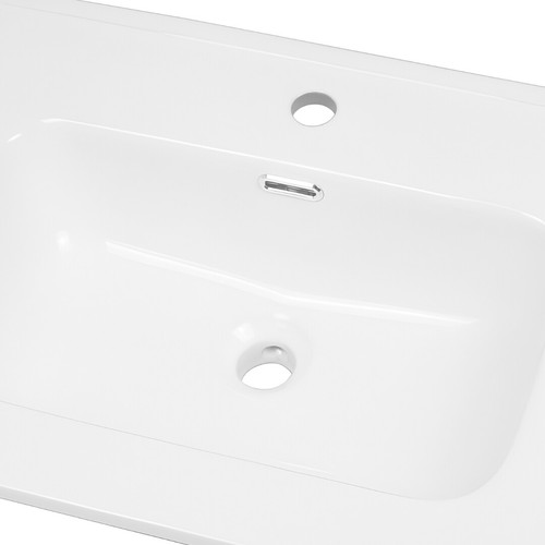 Lavabo ad Incasso in Ceramica Bianco Lucido per Mobili Bagno - Imagen 10 de 10