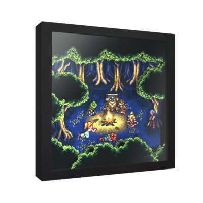 Chrono Trigger (Fiona's Forest) - 3D Shadow Box Frame (9'' x 9'') Gaming Art