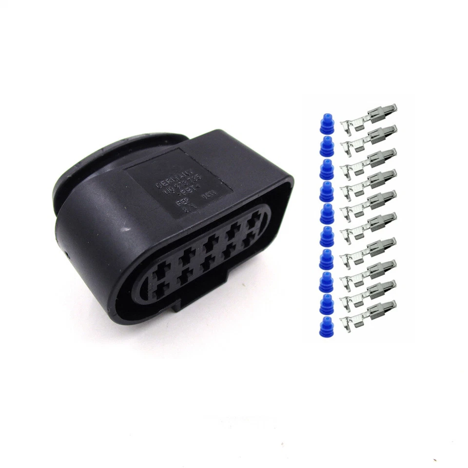 10 pin connector housing plug Kit 1J0973735 Headlight Fit For AUDI VW Skoda VAG - Imagem 2 de 4
