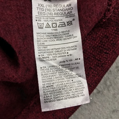 Old Navy Jacket Girls XXL (16) Regular Red Fleece Side Full Zip Long Sleeves NWT - Picture 7 of 13