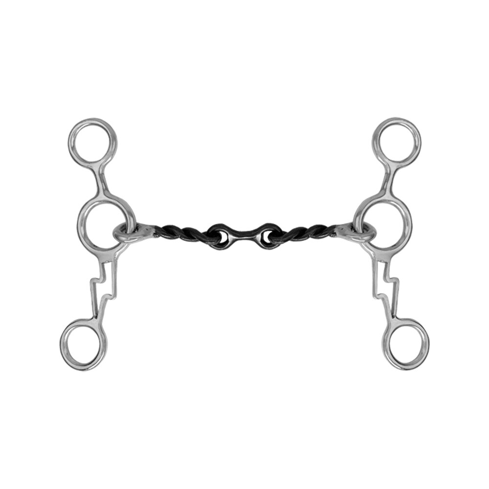 showman Showman Thunderbolt Stainless Steel JR Cowhorse Twisted Dog