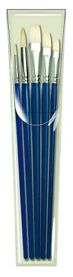 Pro Arte Hog Brush Geldbörse Set - rund 2 6, flach 4 6 8 - B10