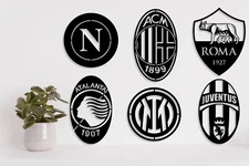 Serie A logo FC metal Laser Cut files dxf, svg, eps. ai, pdf, png  Ready to cut