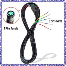 5-Pin Electric Scooter Display Cable, Throttle and Controller Connection Wire