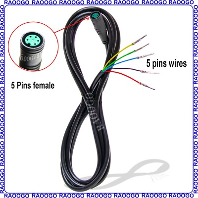 #ad 5 Pin Electric Scooter Display Cable Throttle and Controller Connection Wire $23.74