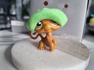 LPS Littlest Pet Shop Brown Monkey #256 Hasbro Authentic 2005