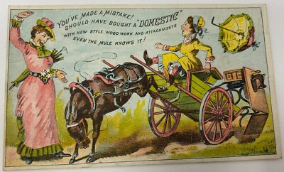 You've Made A Mistake Should Have Bought a DOMESTIC Advertising Trade Card 