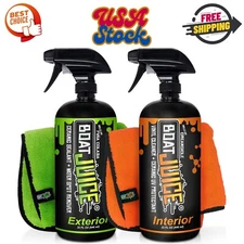 Necessity Boat Cleaner Kit | Exterior Water Spot Remover, Interior Seat & Vin...