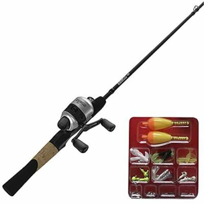 Zebco 33 Micro Spincast Reel and 2-Piece Fishing Rod Combo NEW