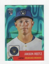 2022 TOPPS CHROME PLATINUM AQUA LAVA REFRACTOR 297/299 RC JAKSON REETZ BREWERS