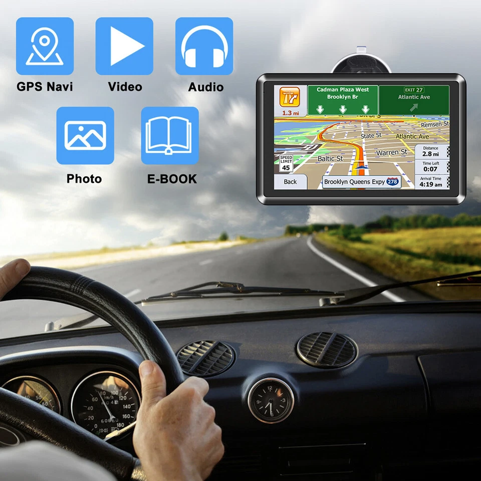 5 Inch Gps Navigation for Car/Truck Touch Screen Maps w/ Spoken Direction - Image 3 of 4