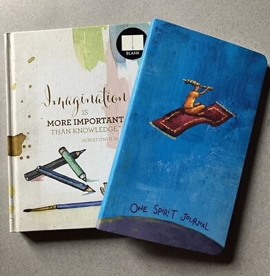 Set of 2 Blank Journals One Spirit Journal/ Imagination Journal 