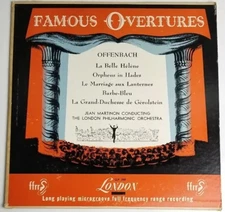 Famous Overtures Jacques Offenbach LP  London LLP 350
