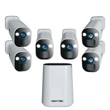 Night Owl 8 canali 6 telecamera interno esterno senza fili 2K 64GB sistema di sicurezza
