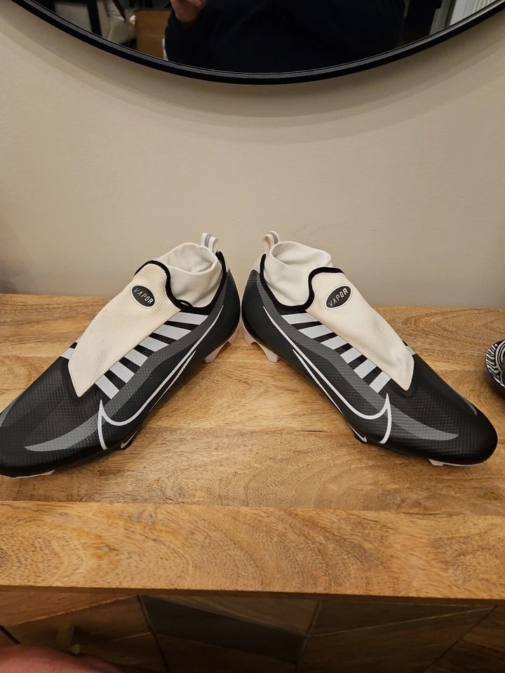 Nike Vapor Edge Pro 360 Football Cleats DQ3670-001 White Mens Sz 15 NEW Grey - Image 2 of 4