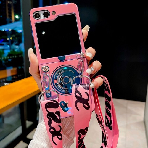 For Samsung Galaxy Z Flip 5/4/3 Luxury Carry Crossbody Chain TPU Case Cover - Picture 18 of 20