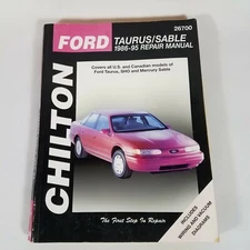 Chilton 1986-1995 FORD TAURUS Mercury Sable Mechanic Repair Service Manual 26700