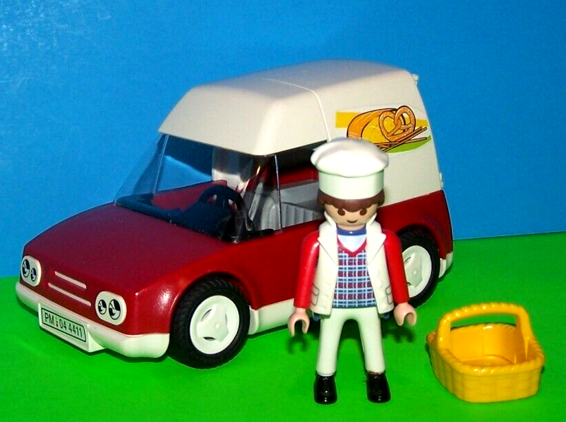 Playmobil 4411 Bakery Delivery Truck Van & Baker Figure City