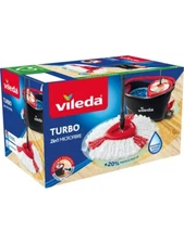 Vileda Turbo 2in1 Pedal Cleaning Set Ergonomic design Microfiber mop head